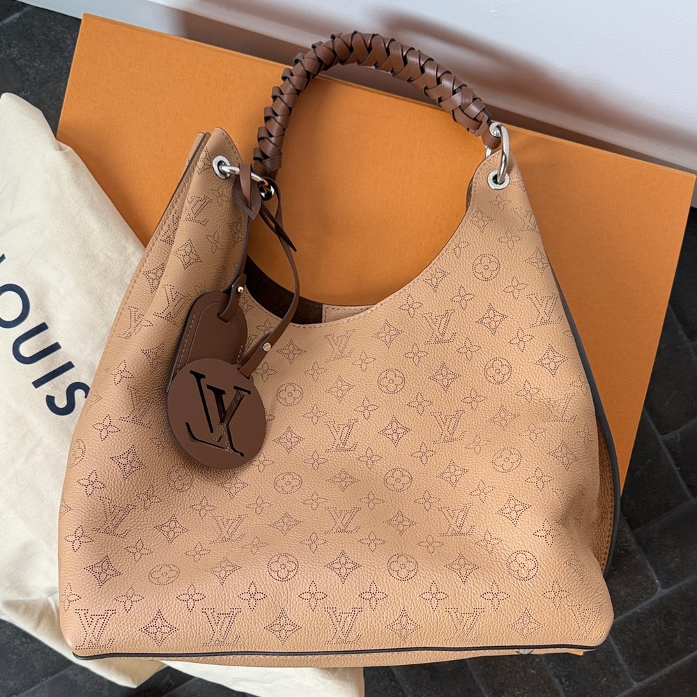 Louis Vuitton Tan Monogram Hobo Bag